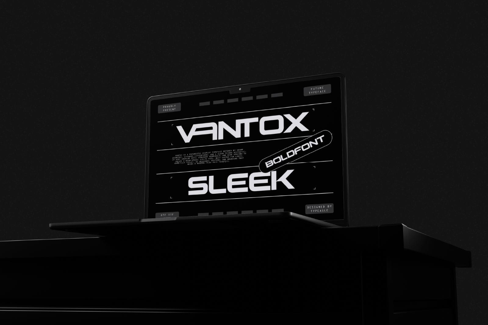 Vantox - Futuristic Display Font — image 5