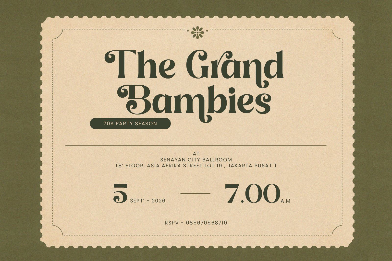 Grand Bambies | Vintage Retro Serif Font