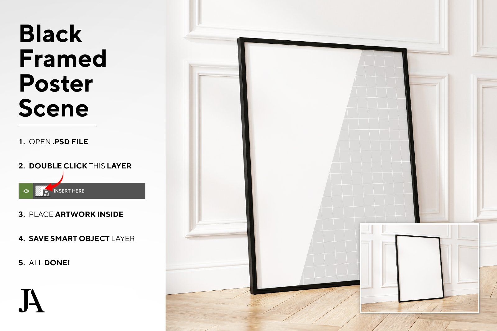 Black Framed Poster | DIN A PSD — image 4