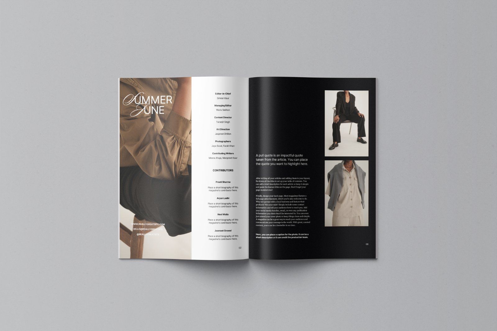 US Letter Magazine Mockup