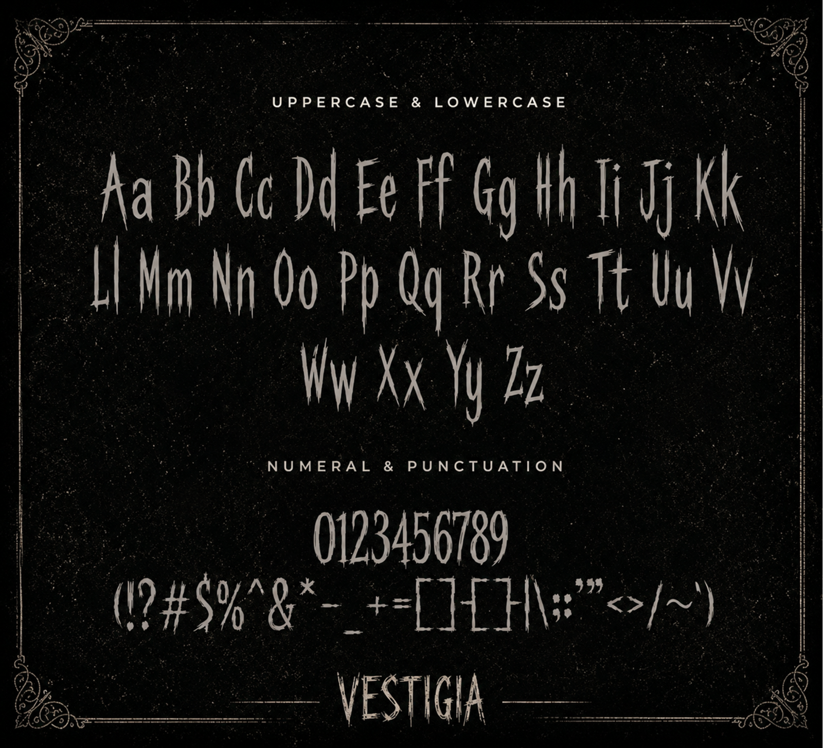 Vestigia – Modern Horror Blackletter Font — image 4