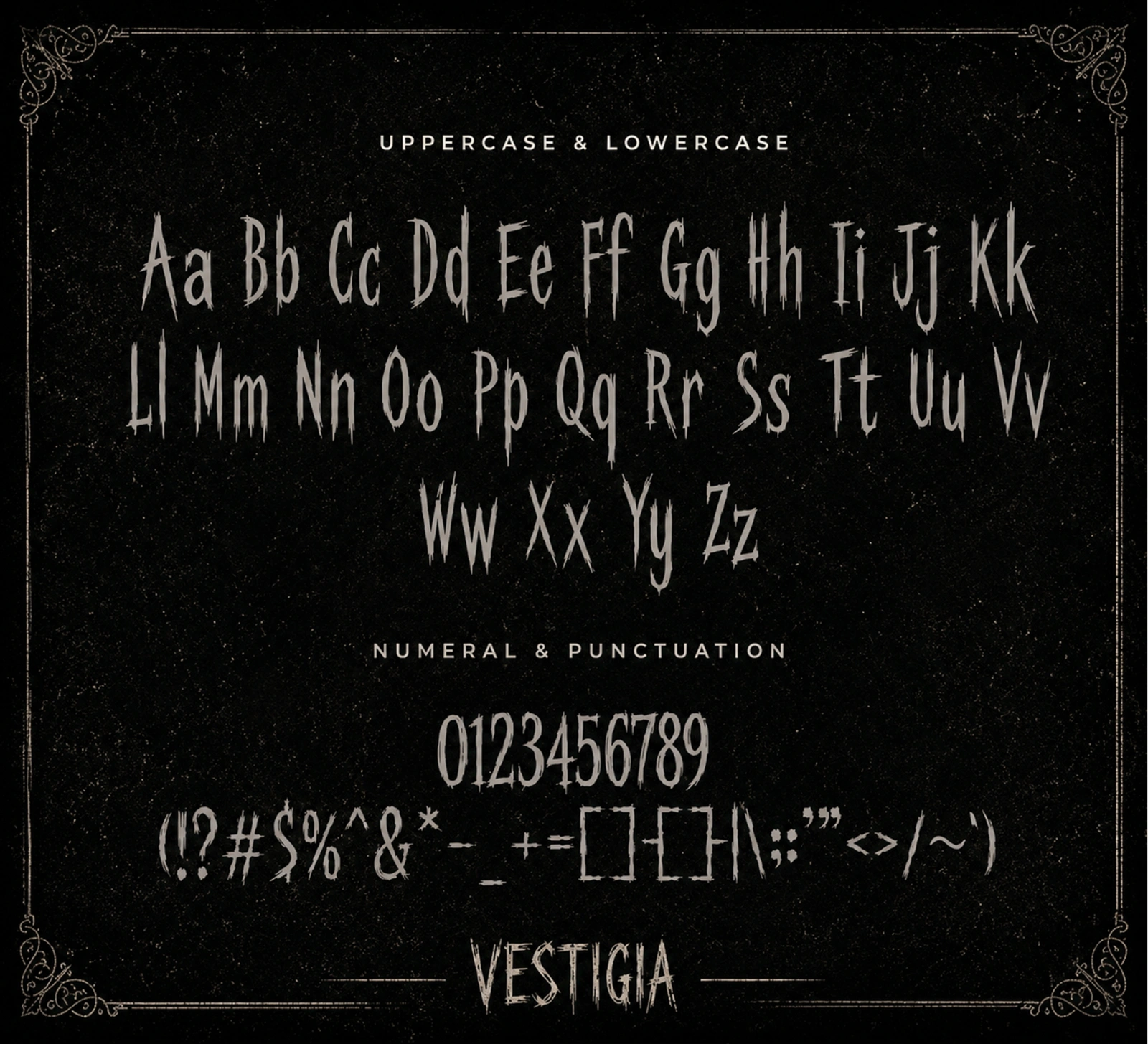 Vestigia – Modern Horror Blackletter Font — image 4