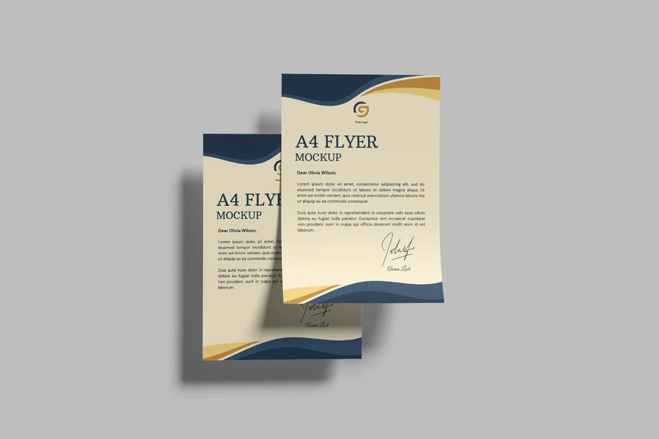 A4 Flyer Mockup