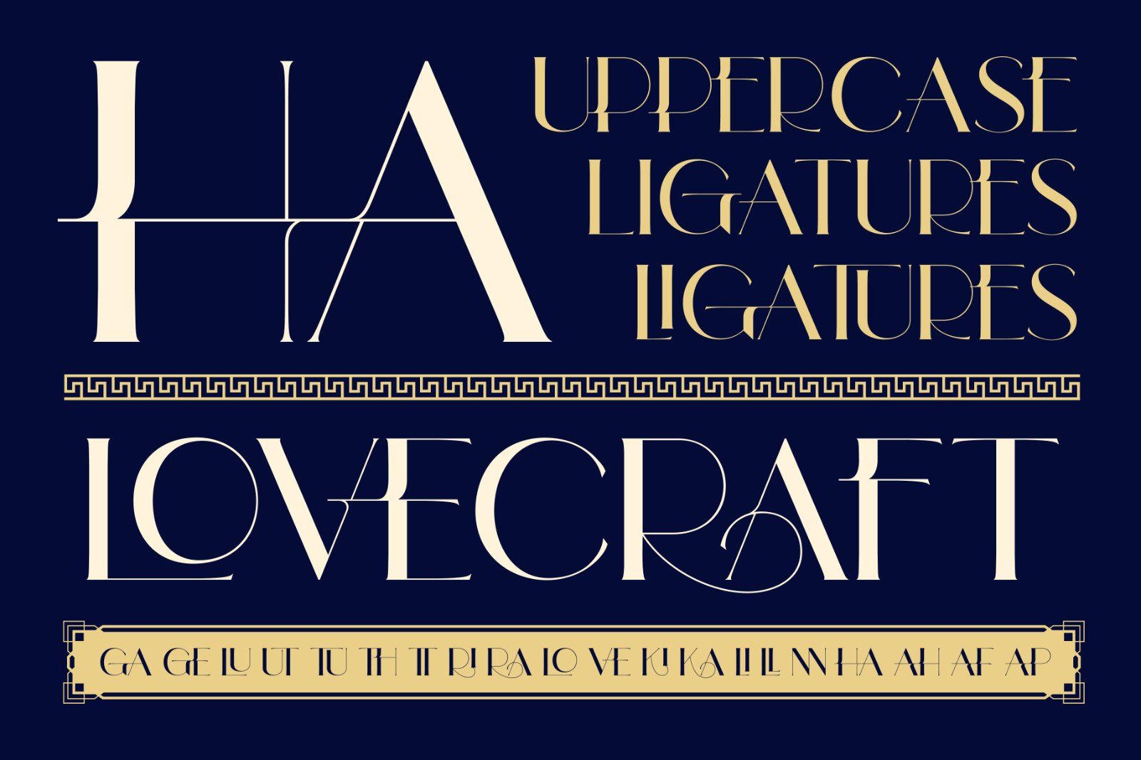 Lovera - Art Deco Typeface — image 4