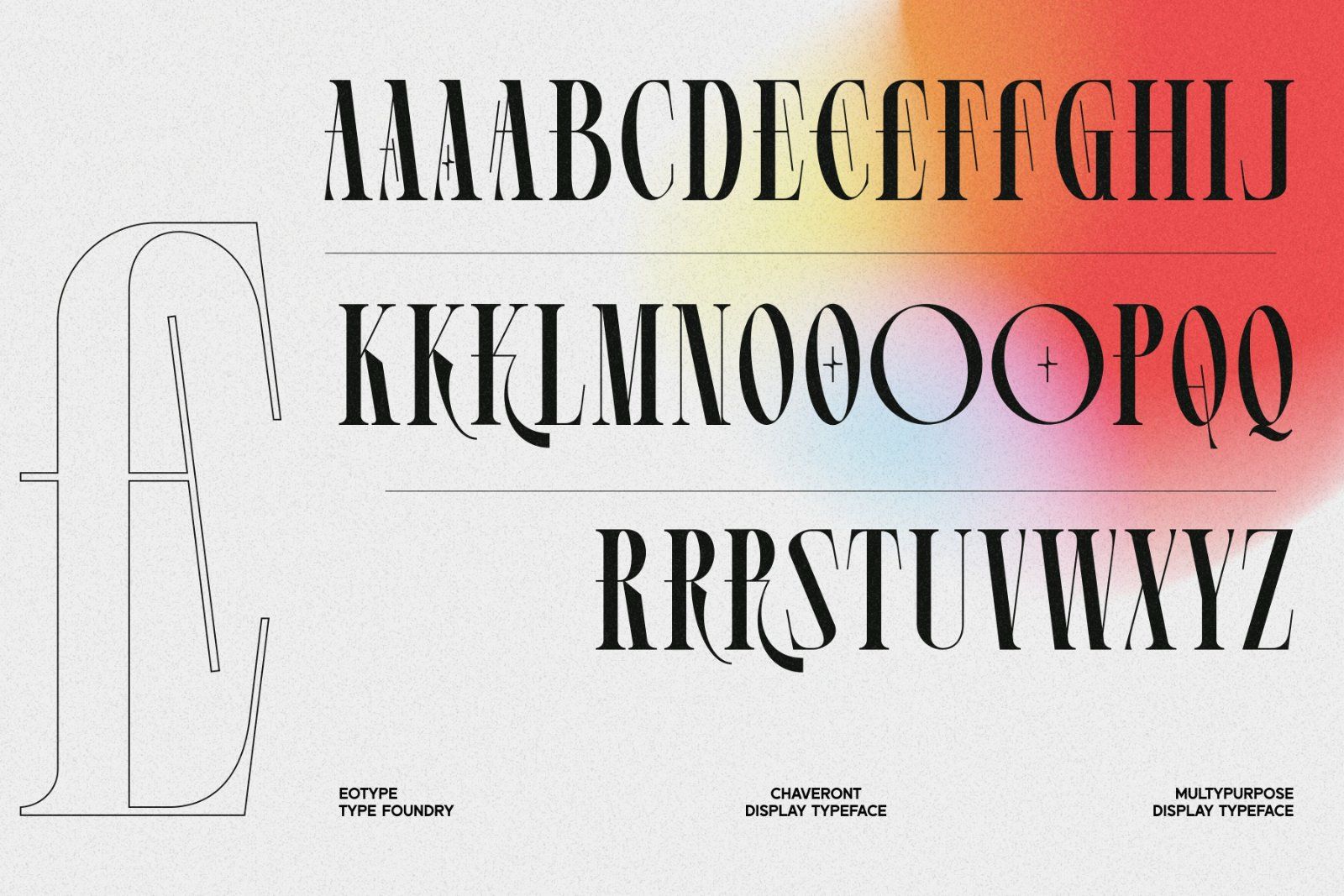 Chaveront - Font