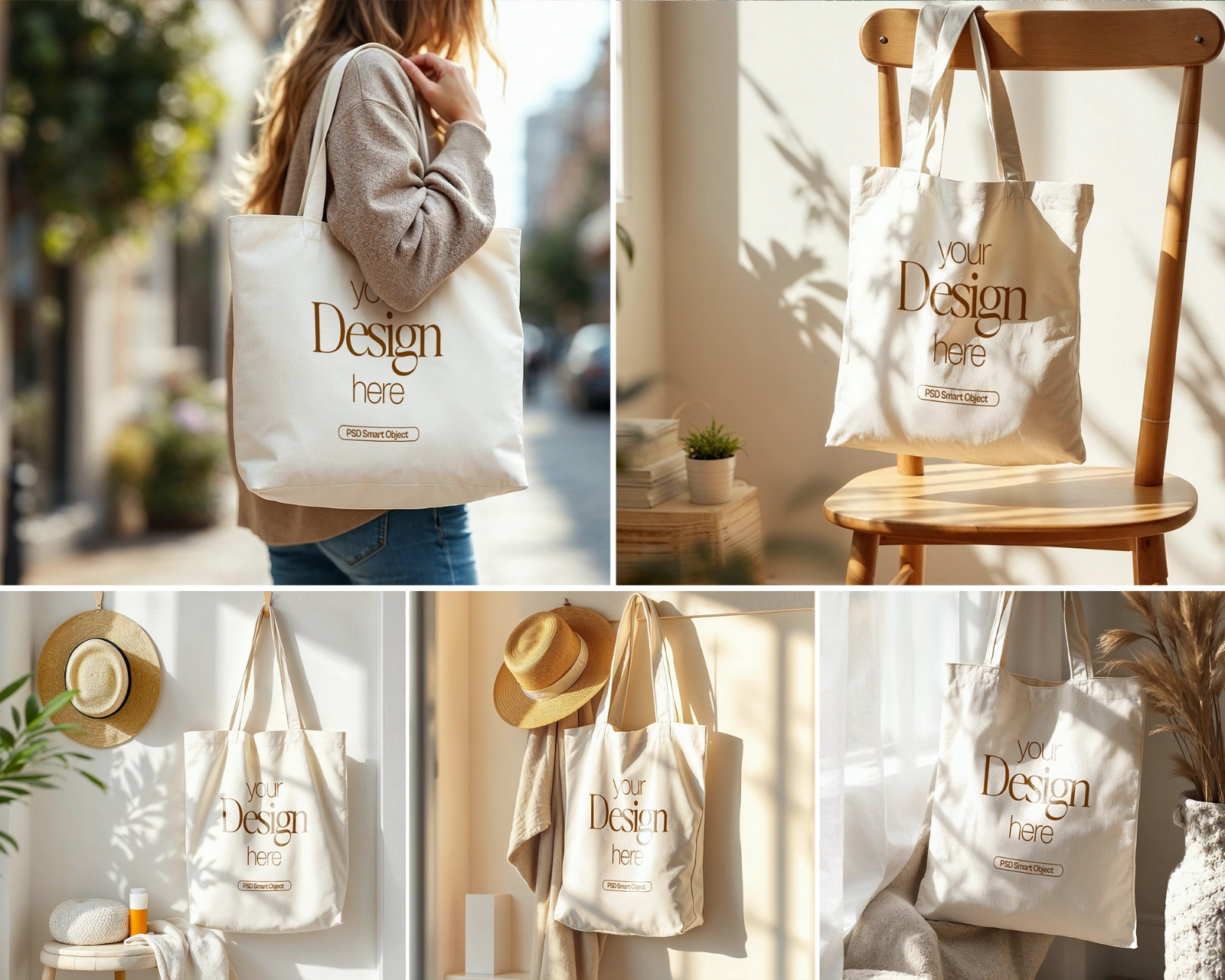 Tote Bag Mockup Bundle PSD: Printify & Printful, 20+ Smart Object Mockups — image 5
