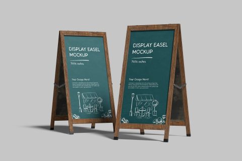 Display Easel Mockup