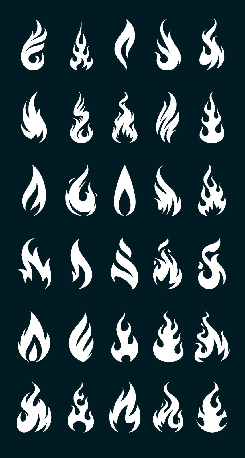 Vector Fire Icons