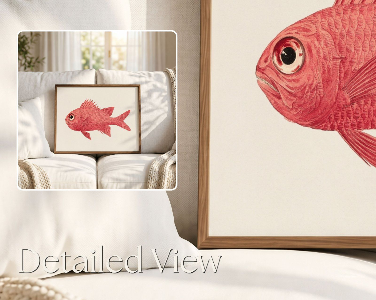 Neutral Frame Mockup PSD – 2-in-1 Interior Mockup
