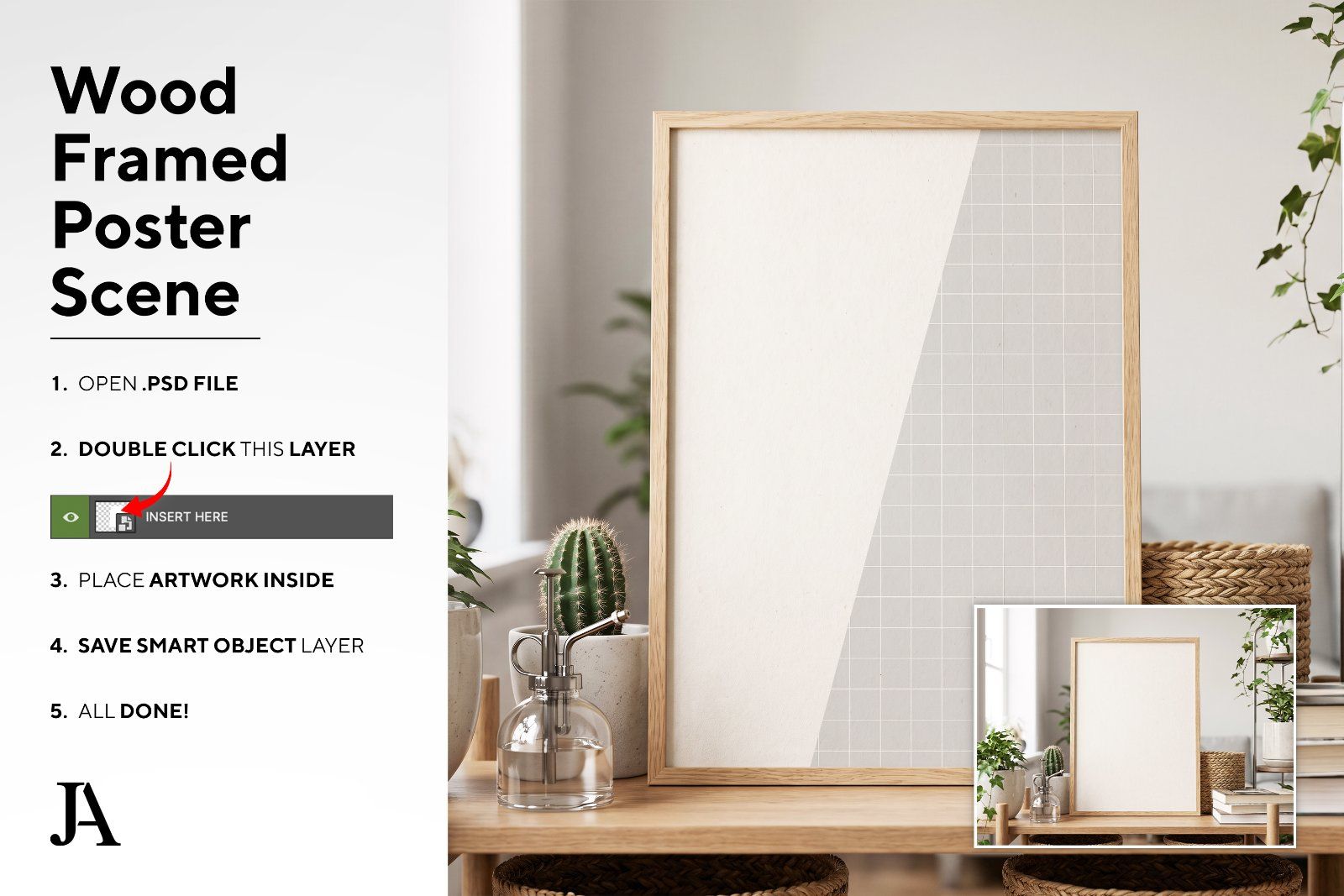 Wood Framed Poster | DIN A PSD — image 4