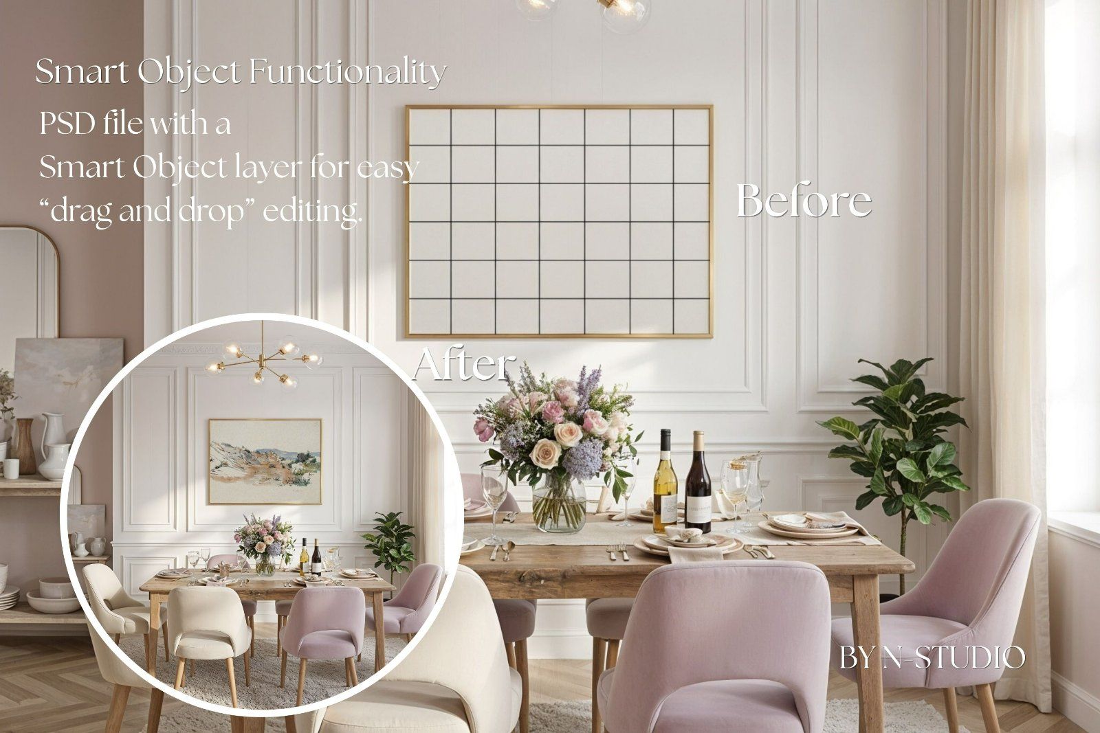 Luxury Pink Frame Mockup Bundle