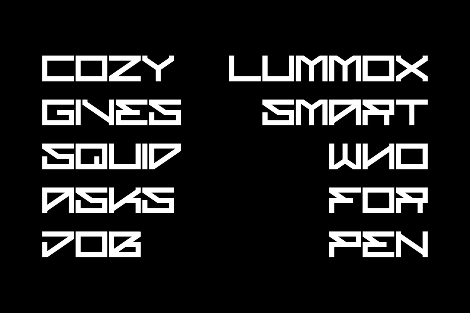 Bronxoz - Futuristic Display Font — image 4