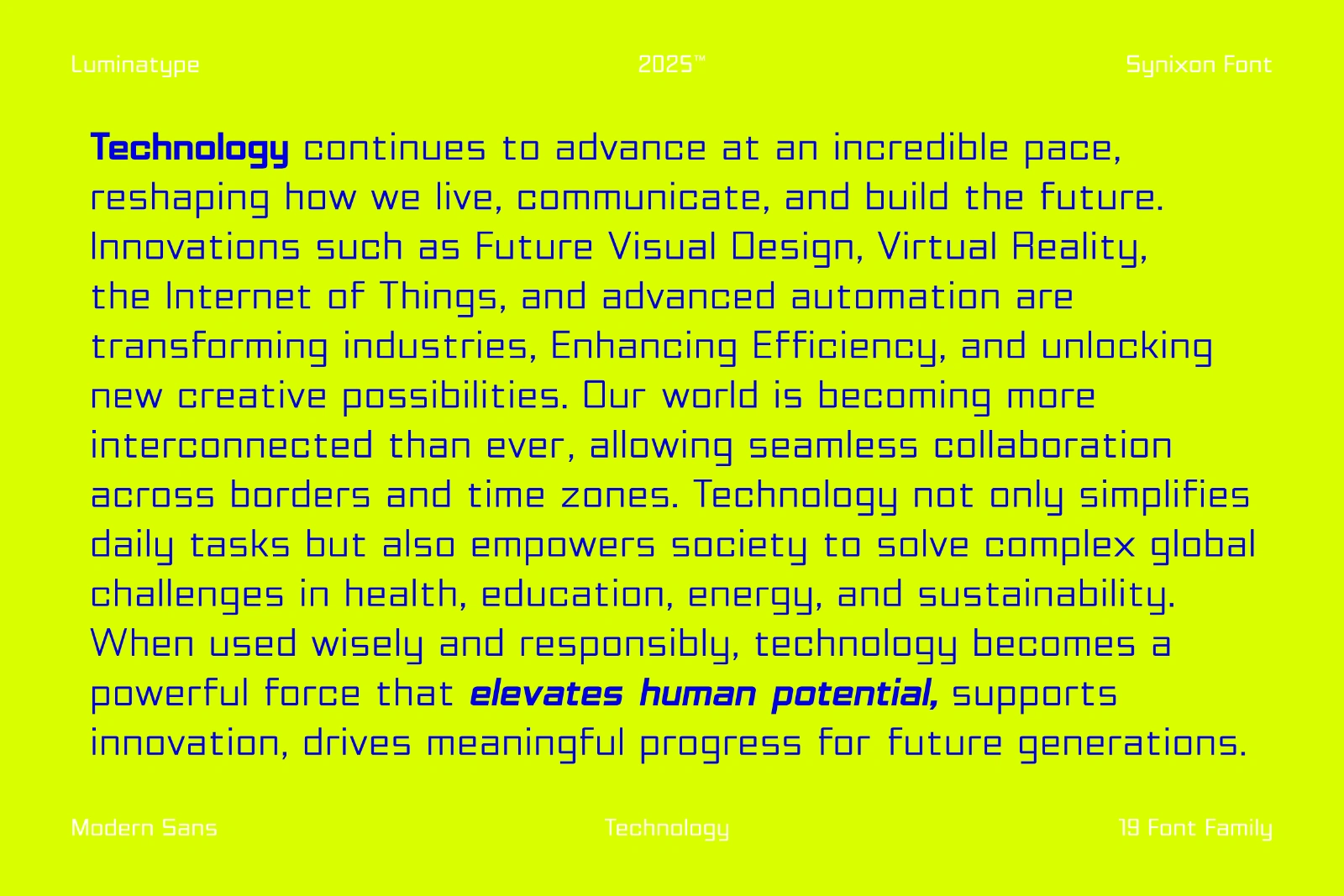 Synixon - Technology Font — image 4