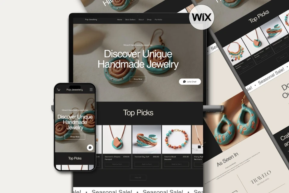 Jewelry Store Wix Website Template