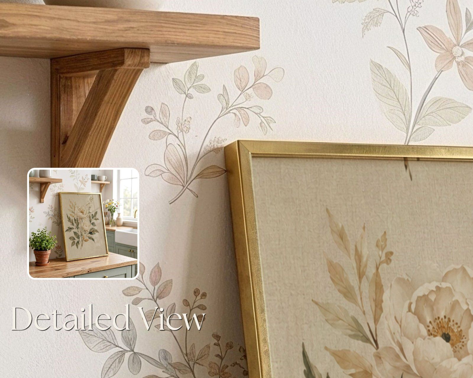 Kitchen Countertop glass reflection Frame Mockup