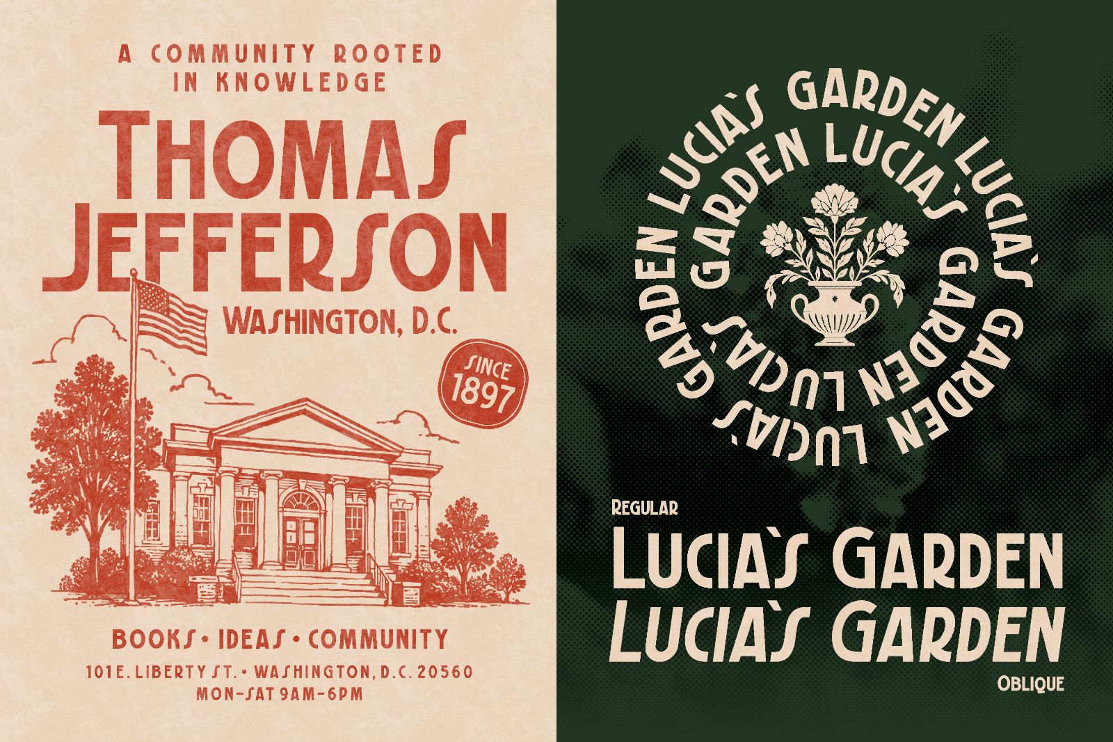 Lucia's Garden - Vintage Display Font — image 4