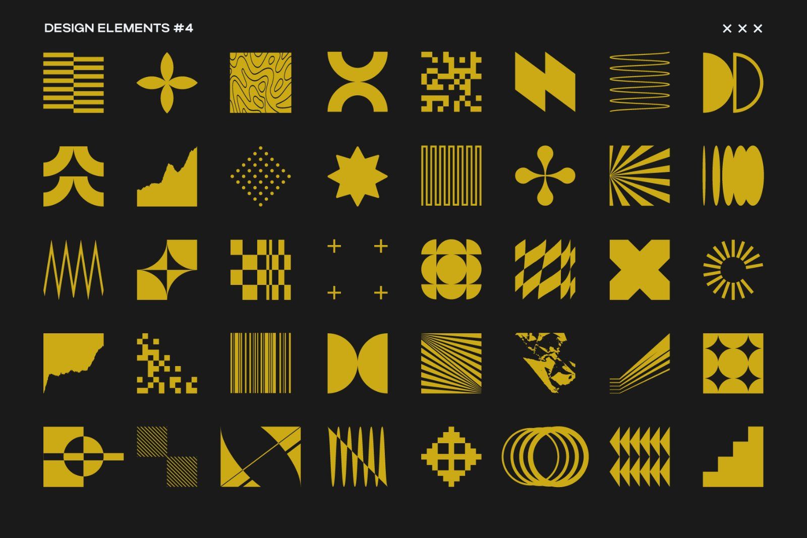 Brutalist Blocks Vector Pack