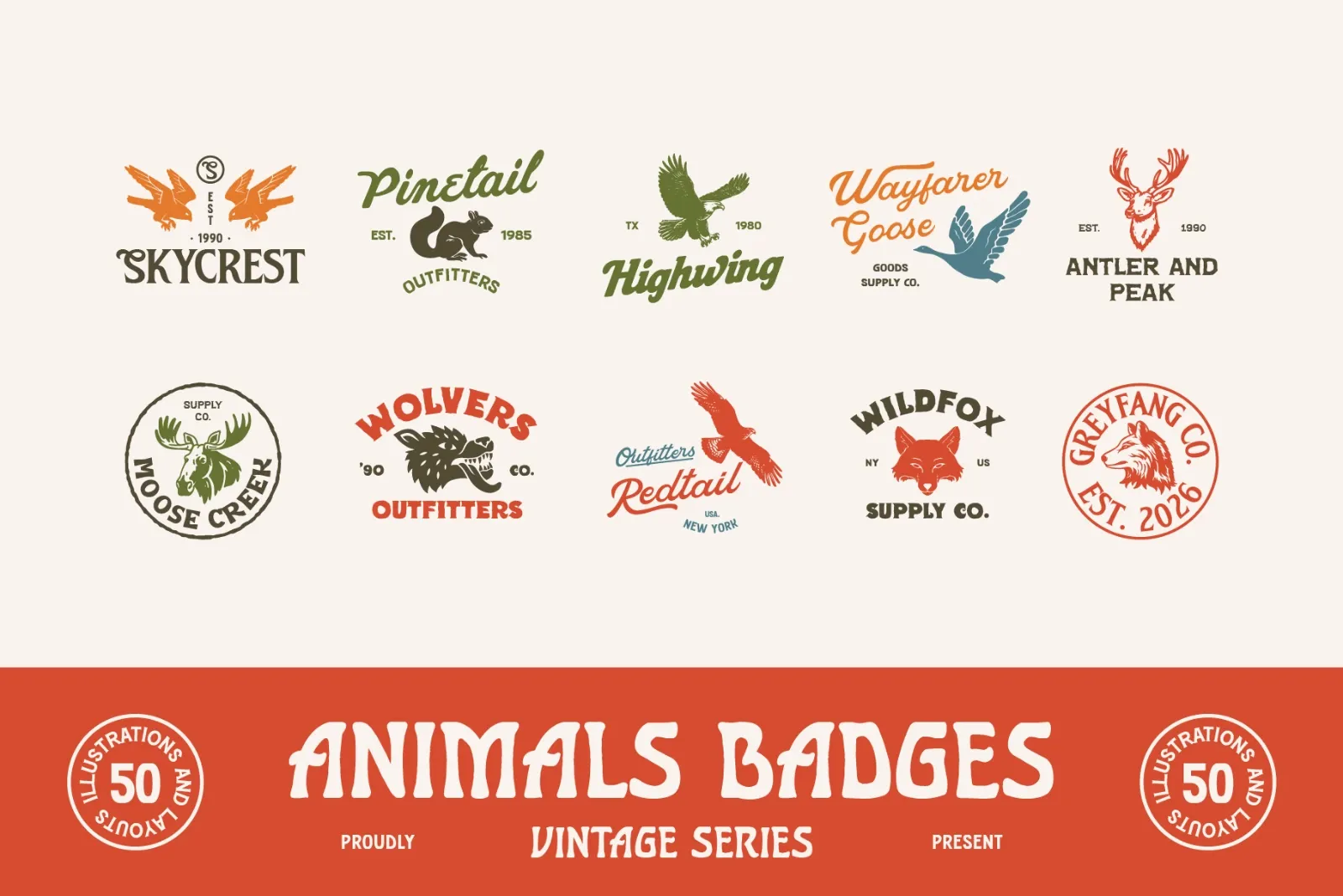 Animal and Outdoor Badges Collection — image 4