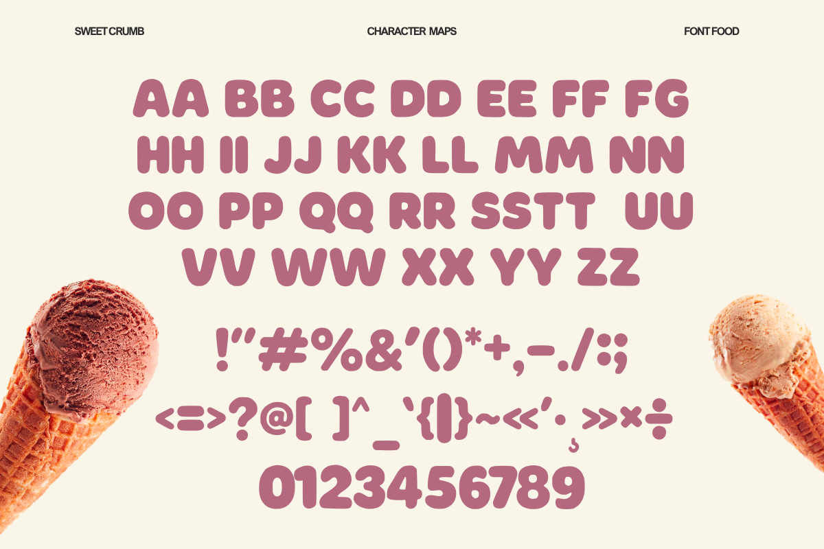 Sweet Crumb - Playful Food & Display Bold Font For Fun Bakery, Food & Cute Packaging — image 4