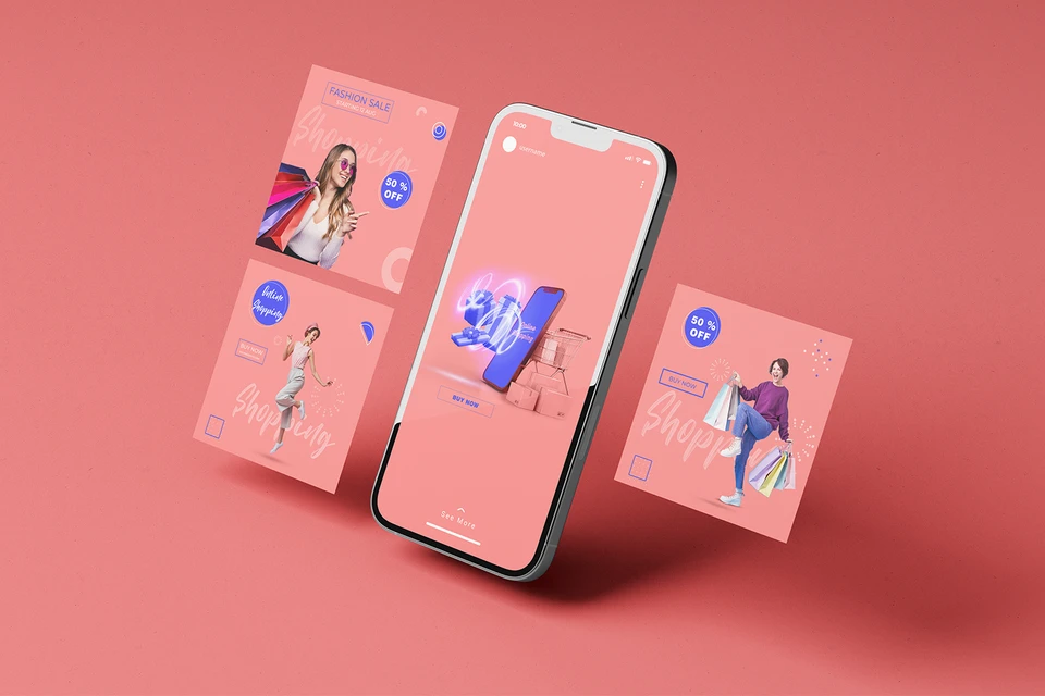 Shopping Post Social Media Template-05-22