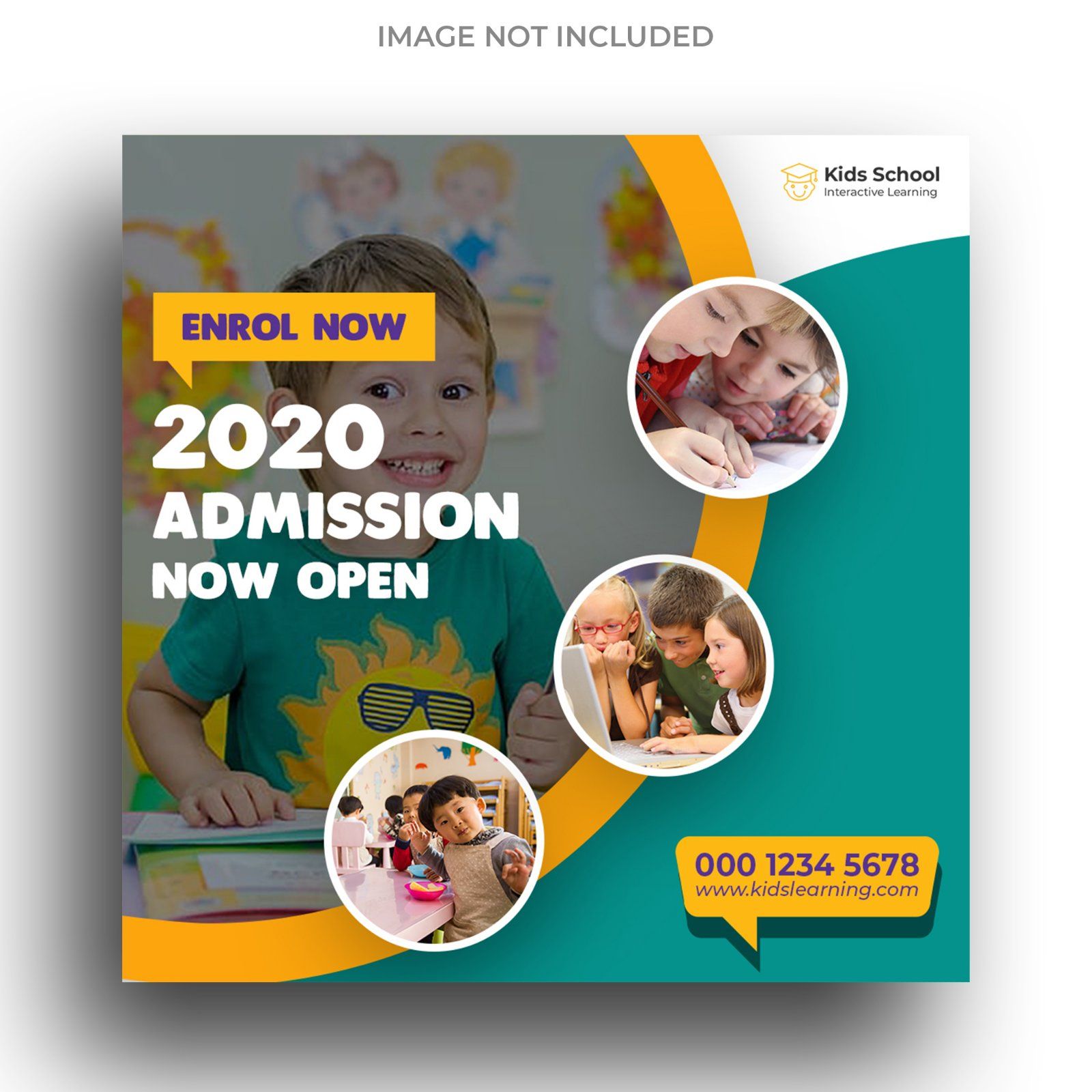 kids-school-education-admission-social-media-banner-square-flyer-template — image 1