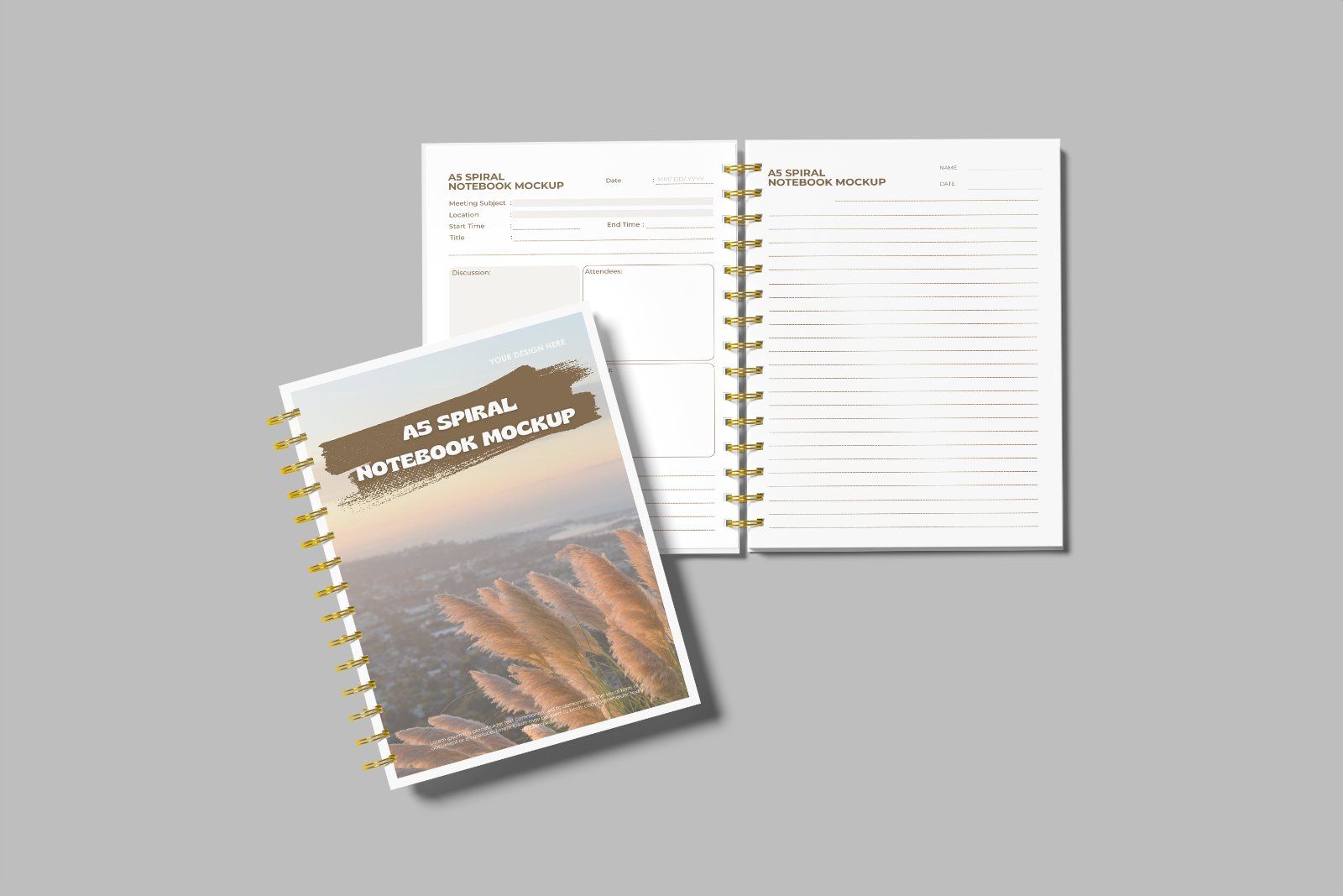 Notebook Spiral Mockup — image 5
