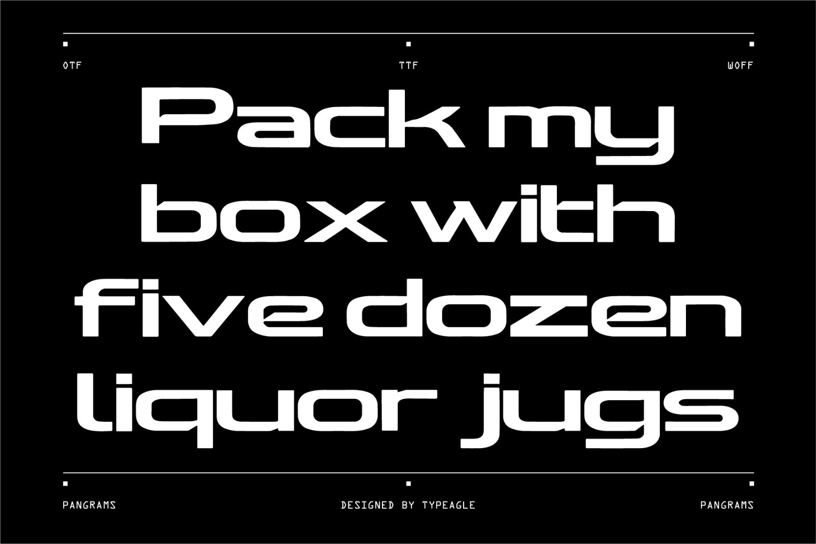 Ortaen - Futuristic Display Font — image 5