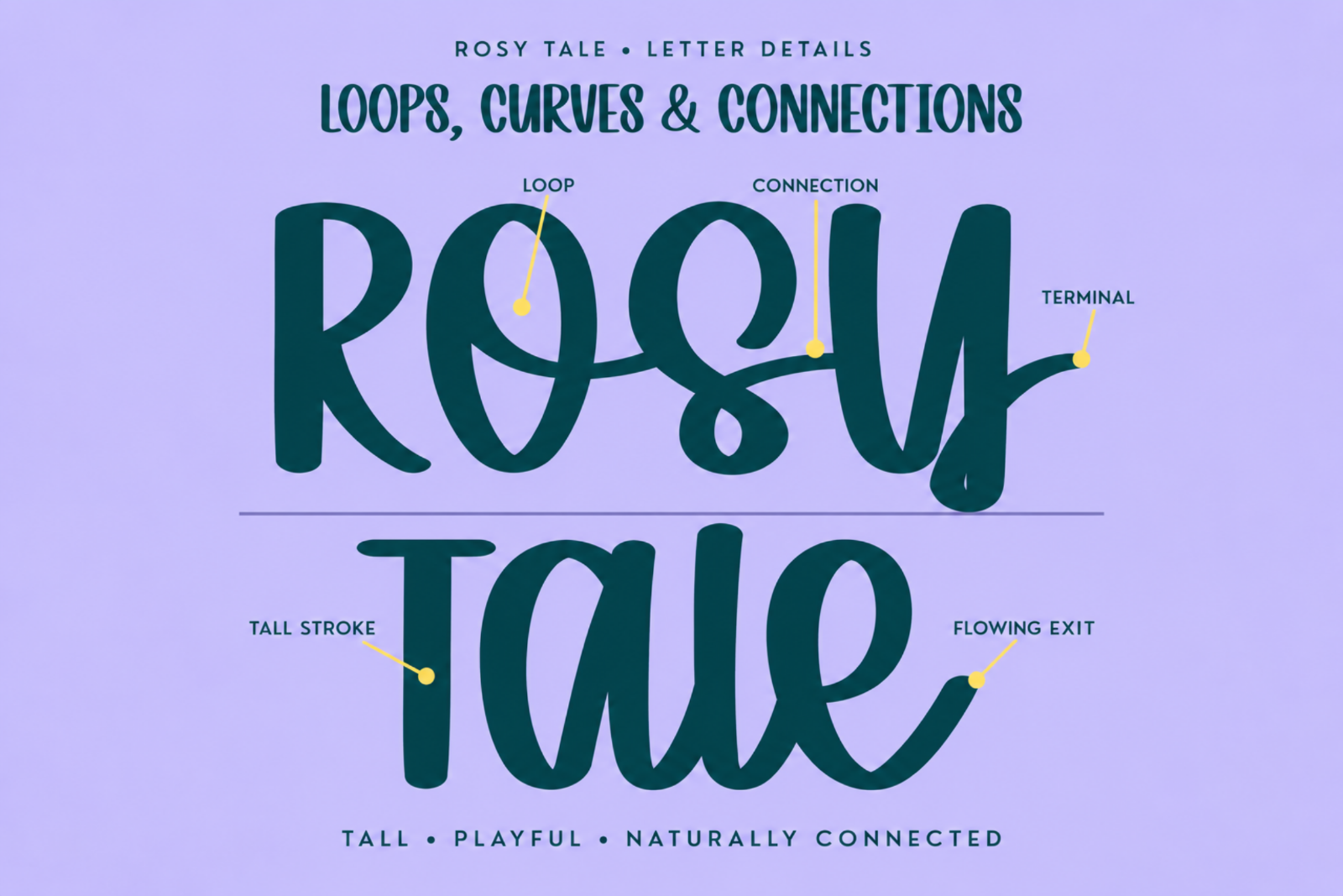 Rosy Tale — Playful Handwritten Script Font — image 5