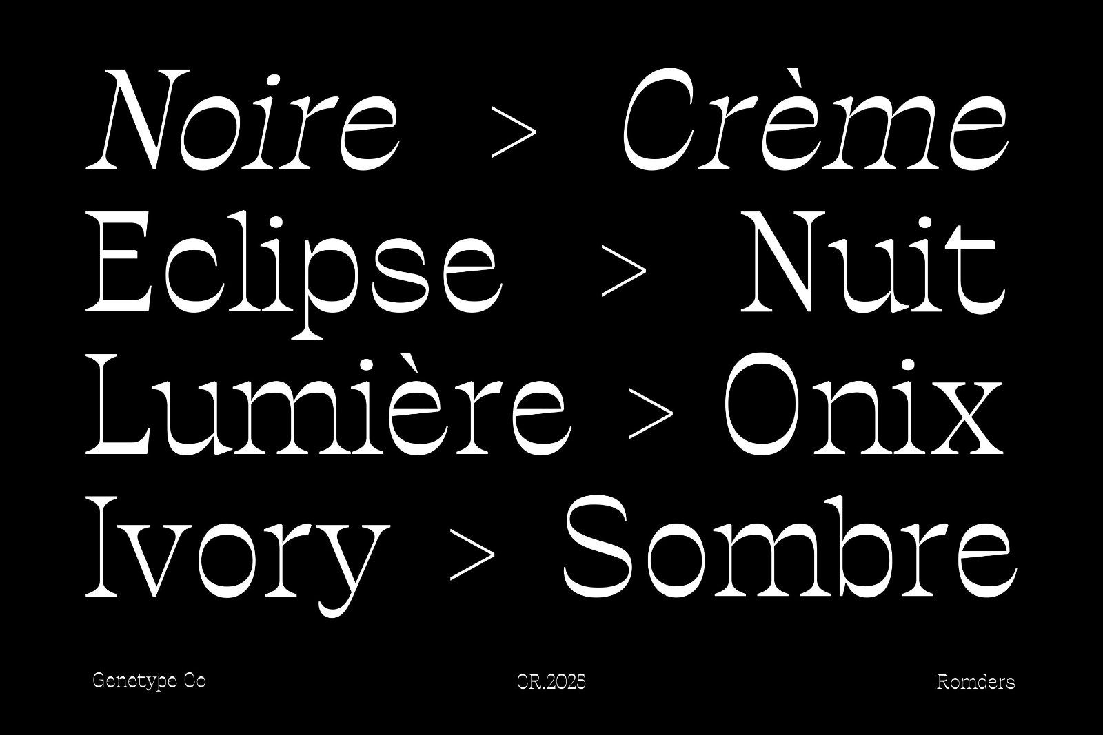 Ronders Reverse Contrast Font