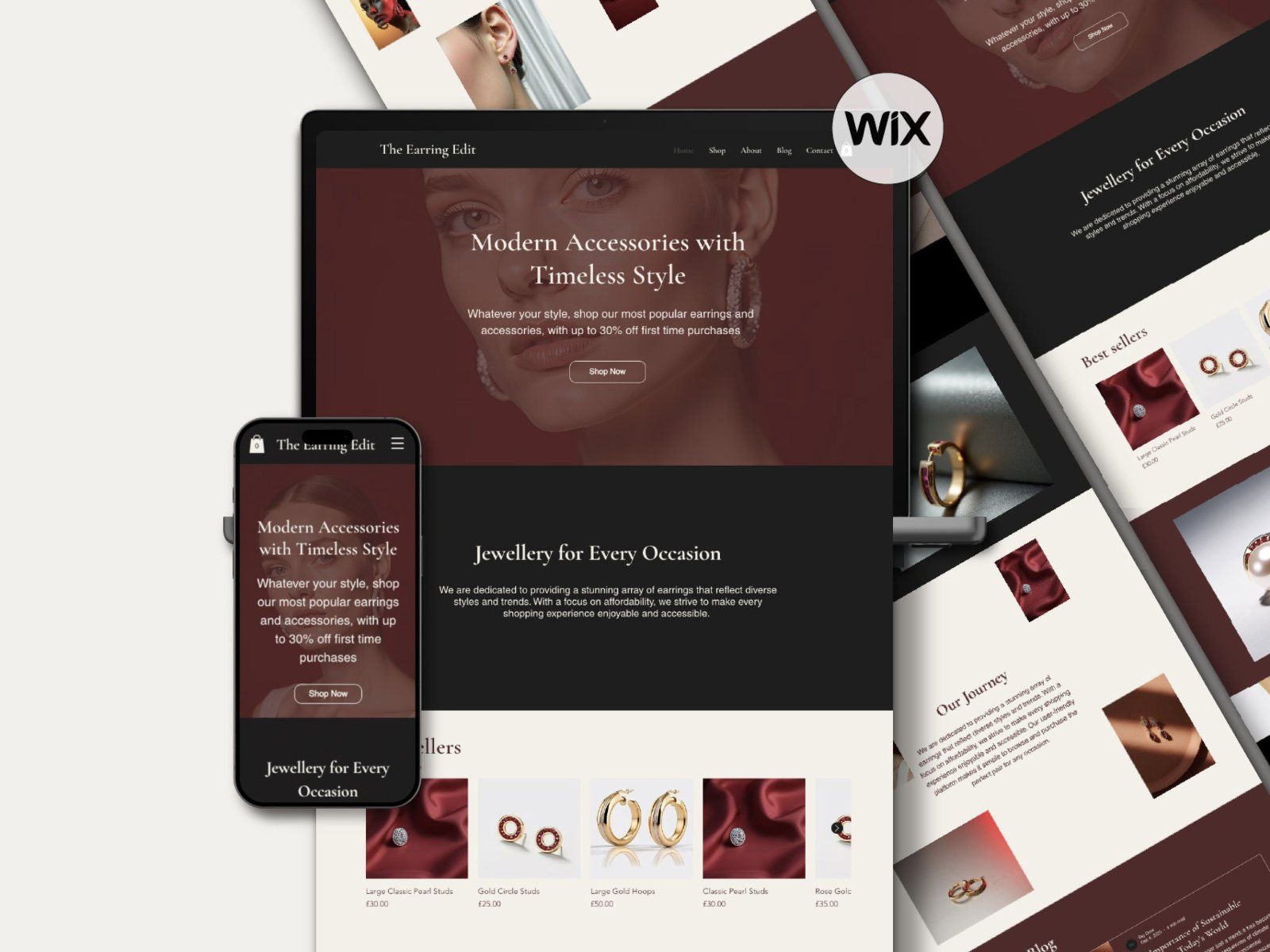 Wix eCommerce Jewelry Website Template