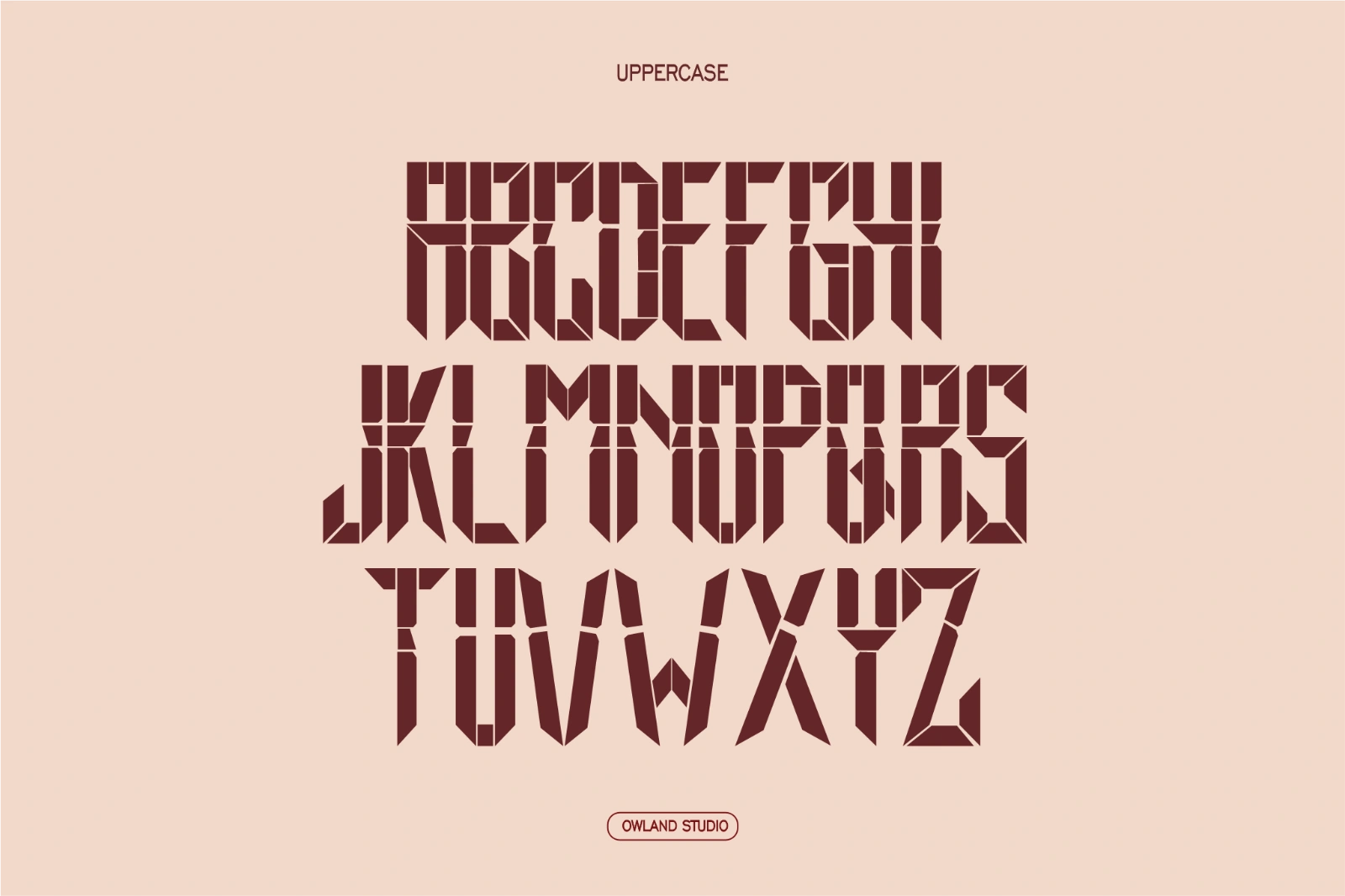 EWAKO MAKASSAR - ARMY, STENCIL, OLD SCHOOL FONT — image 5
