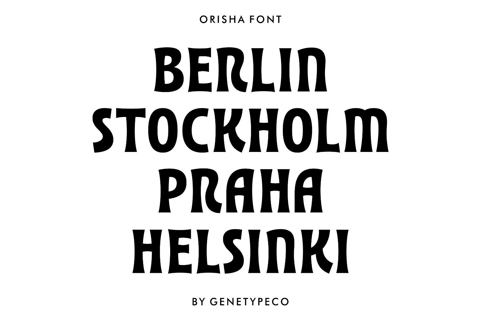 Orisha Display Font