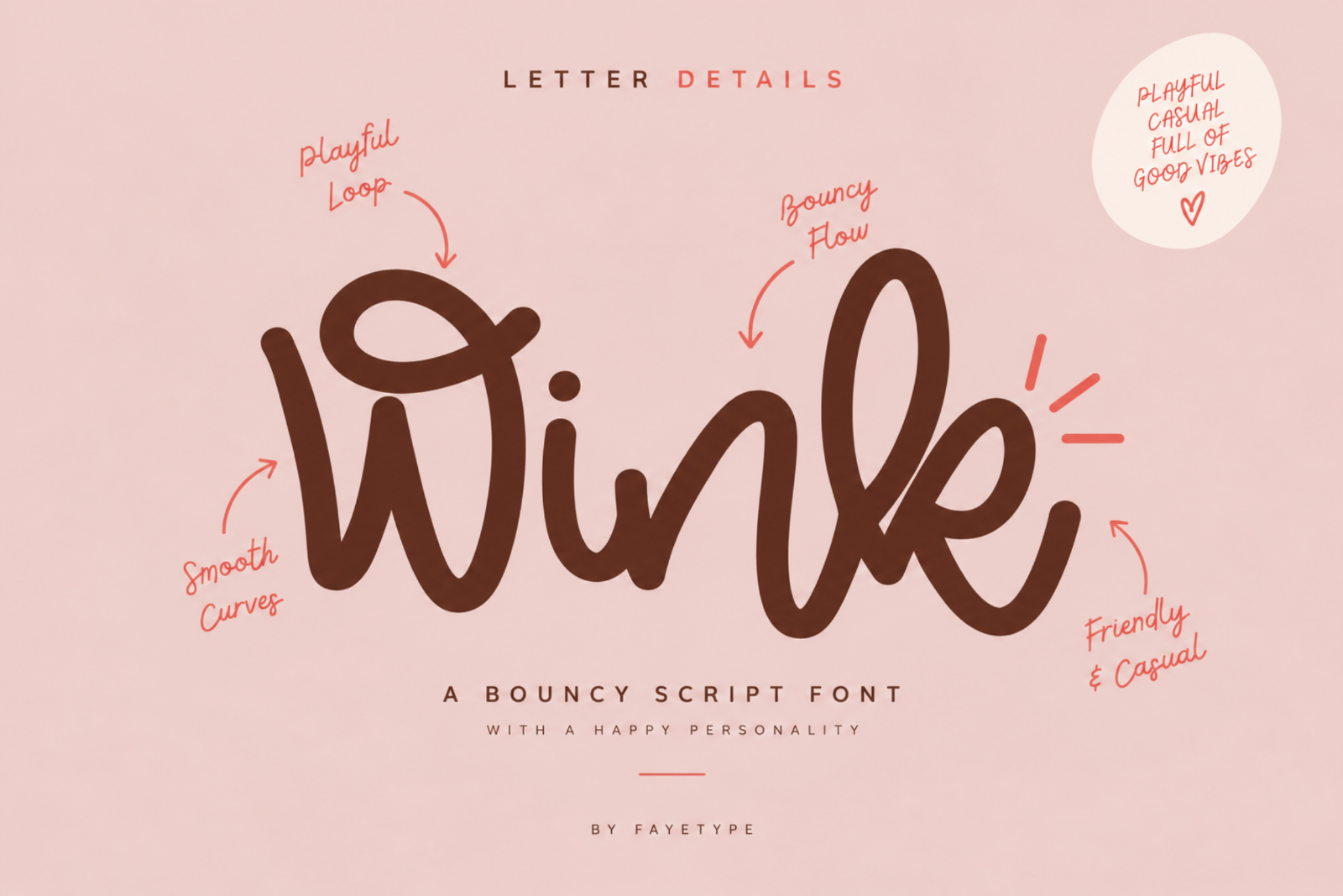 Wink Vibes – Bouncy Script Font — image 5