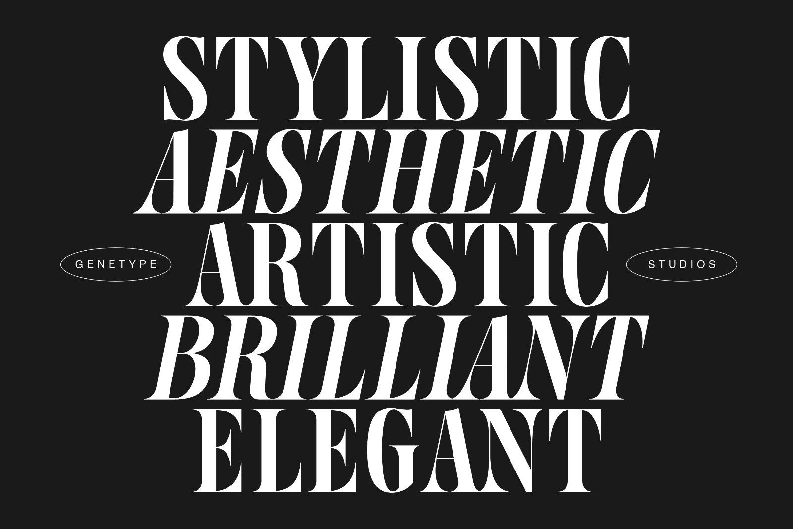 Phosery Display Serif Typeface