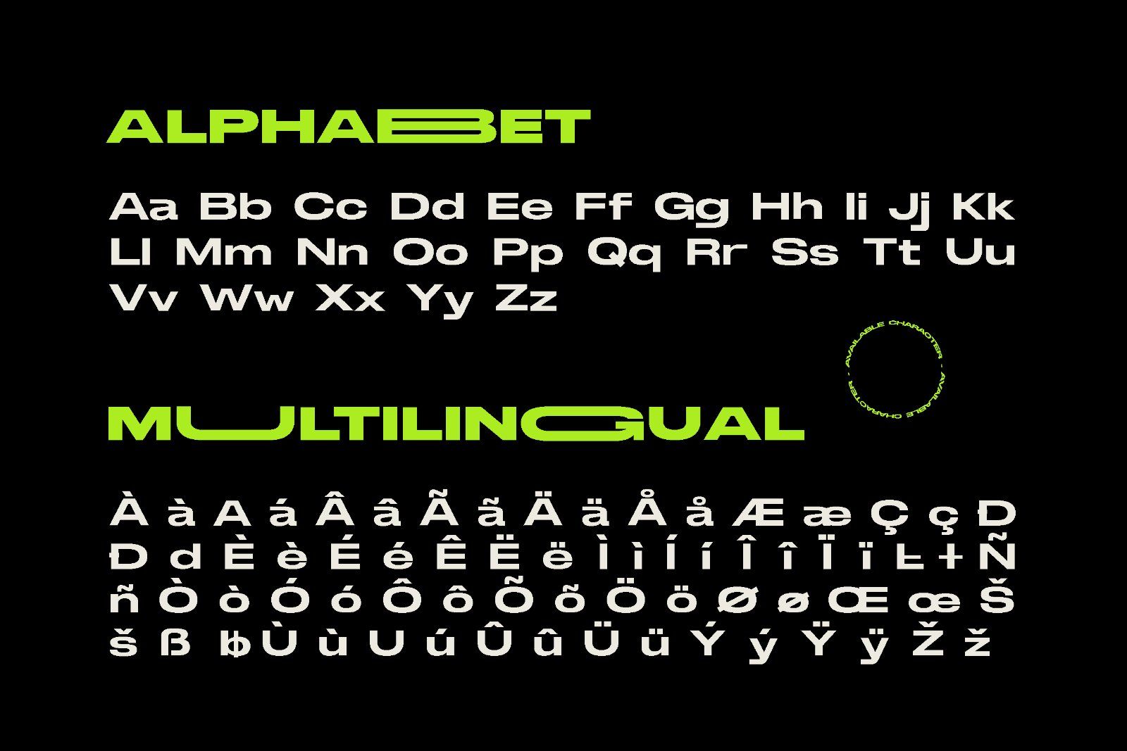 Elastrone - Variable Width Font Family