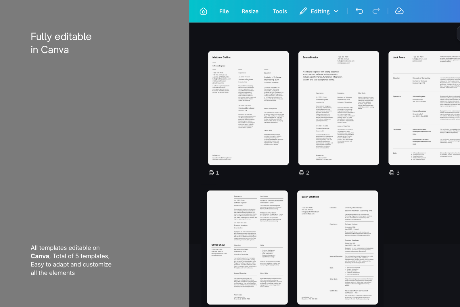 Resume Kit | Canva Template — image 5