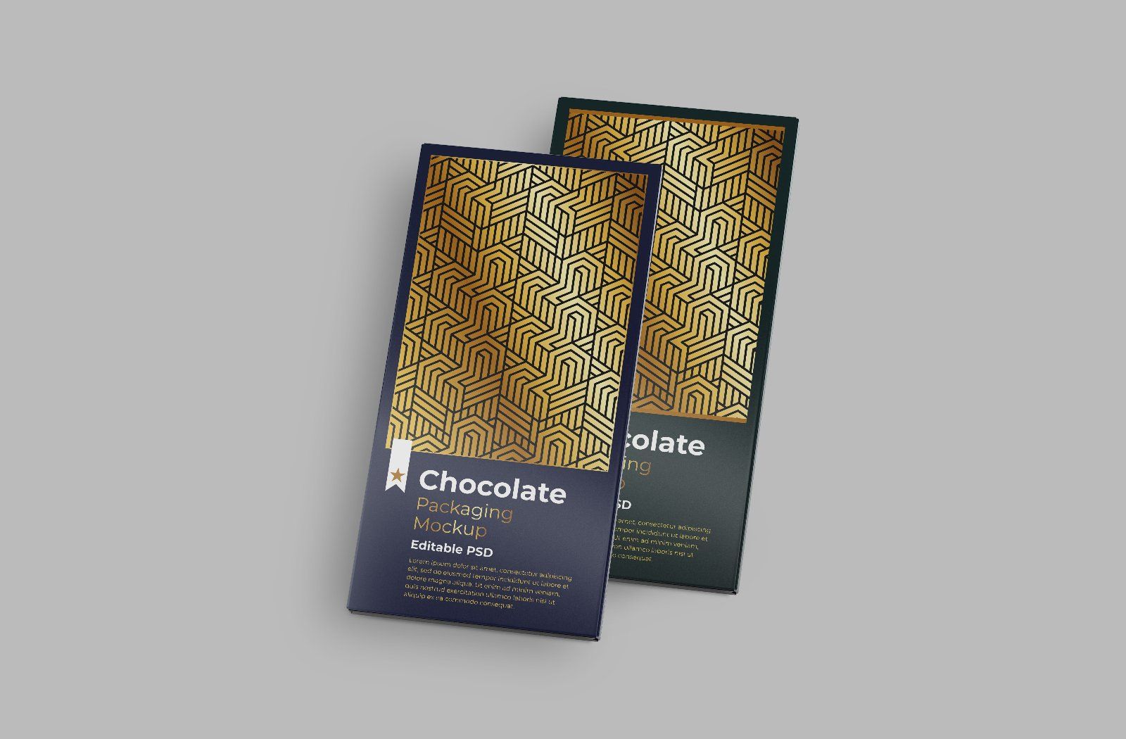 Chocolate Bar Packaging Mockup