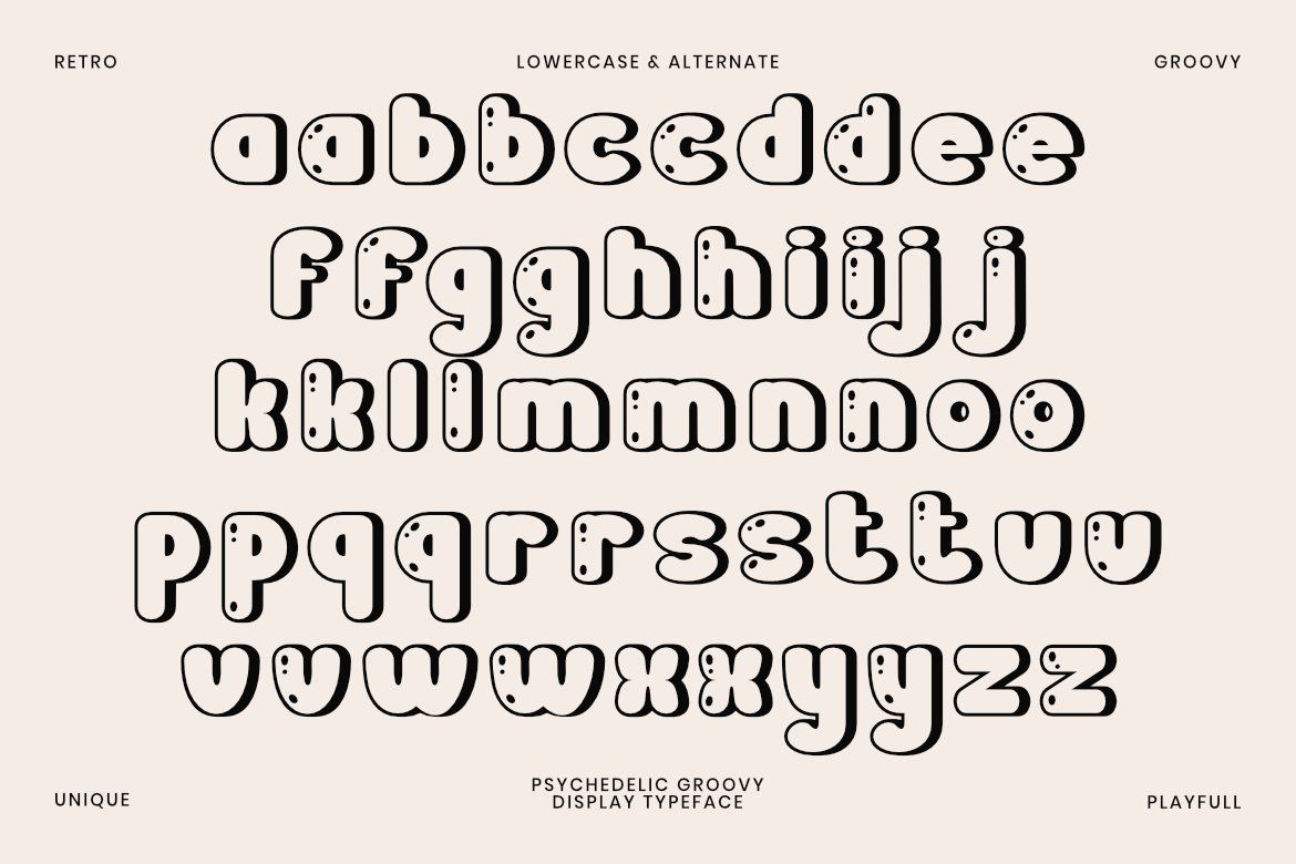 MOLTRIK – Psychedelic Groovy Display Font — image 5