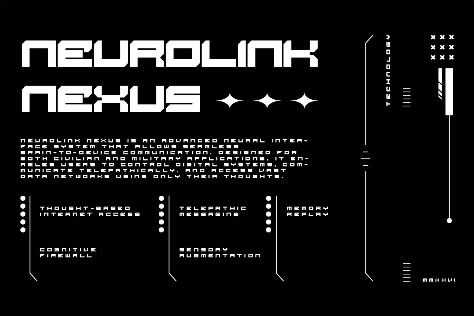 Tyxor - Futuristic Display Font — image 5