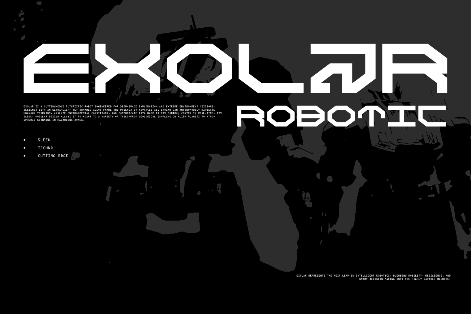 Daxler - Futuristic Display Font — image 5