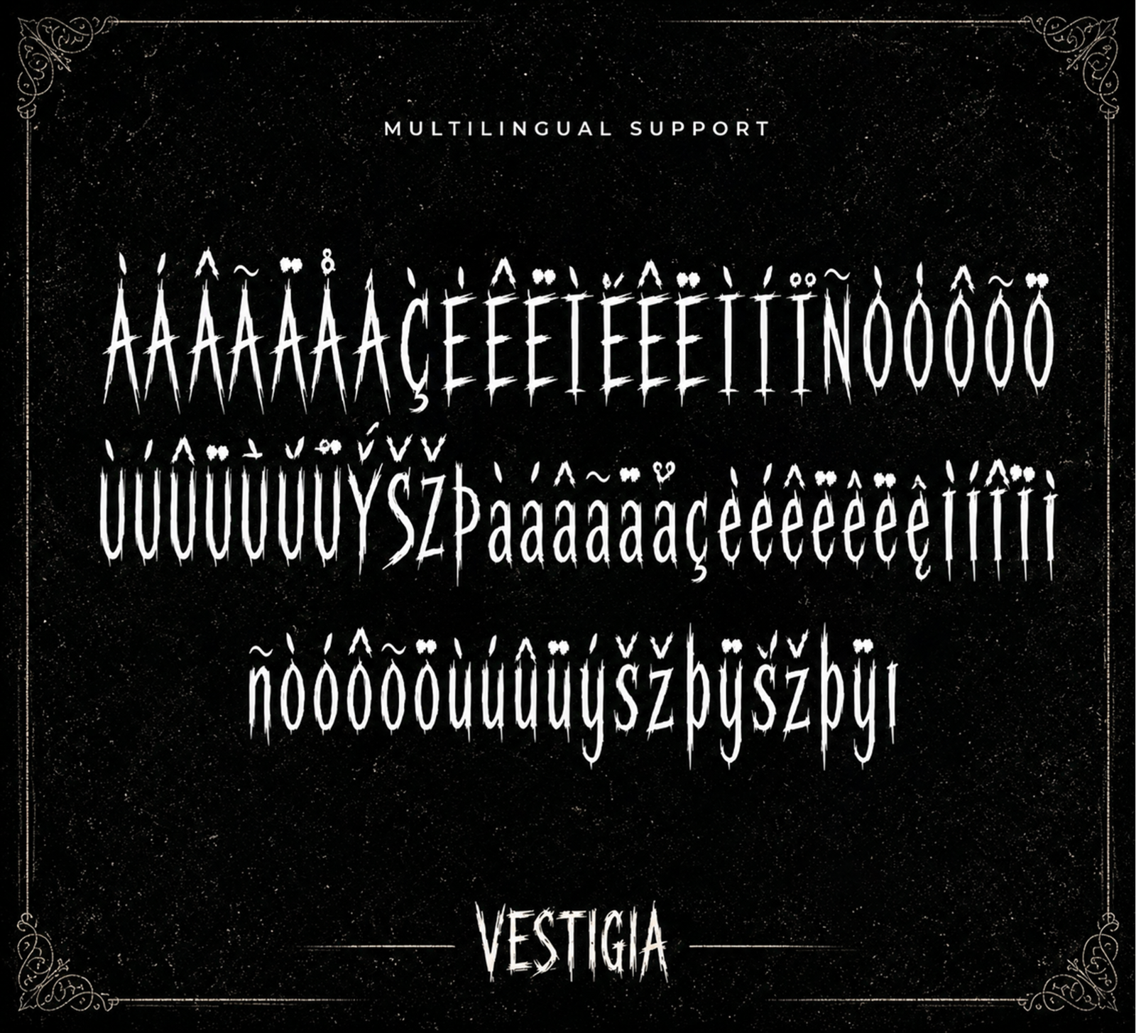 Vestigia – Modern Horror Blackletter Font — image 5