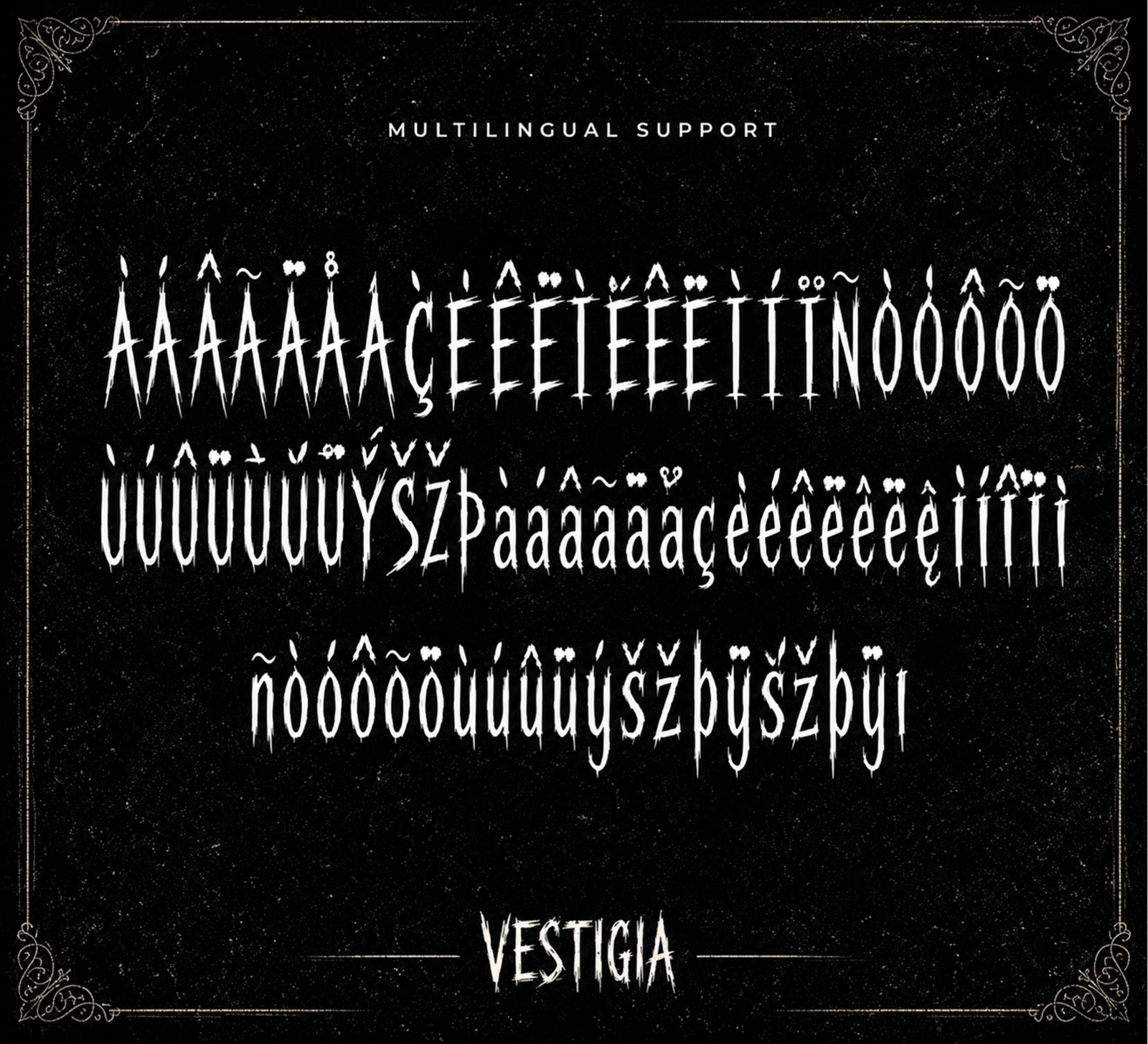 Vestigia – Modern Horror Blackletter Font — image 5