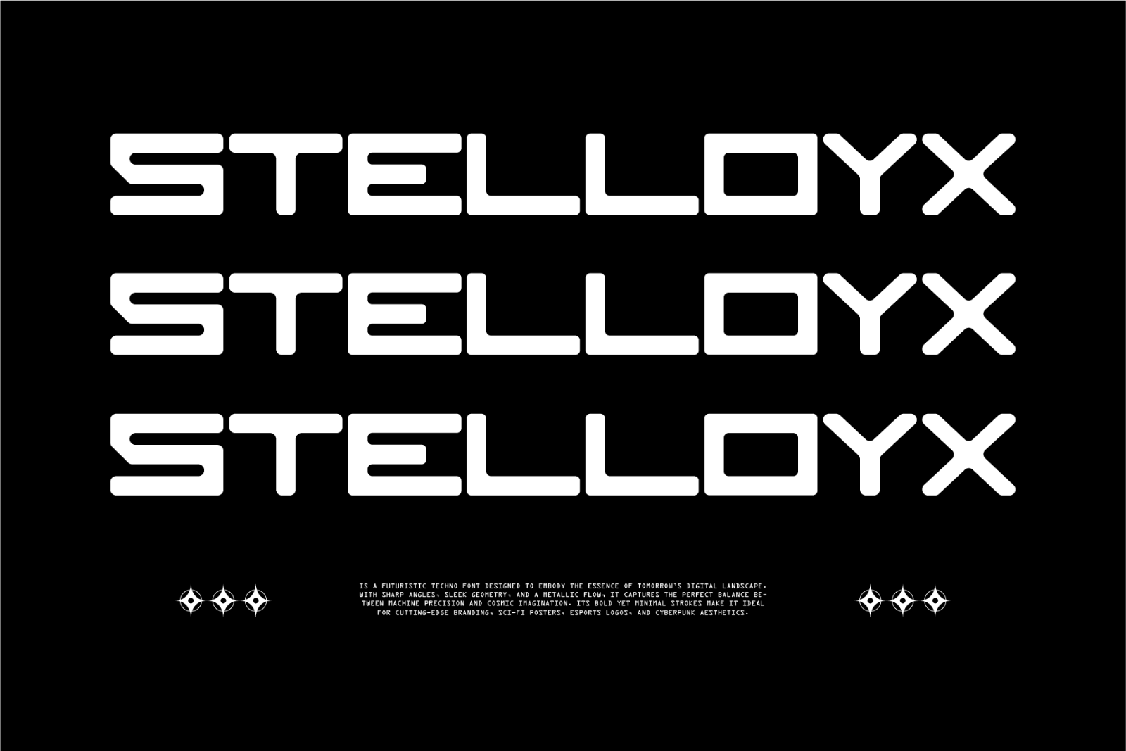 Stelloyx - Futuristic Display Font — image 5