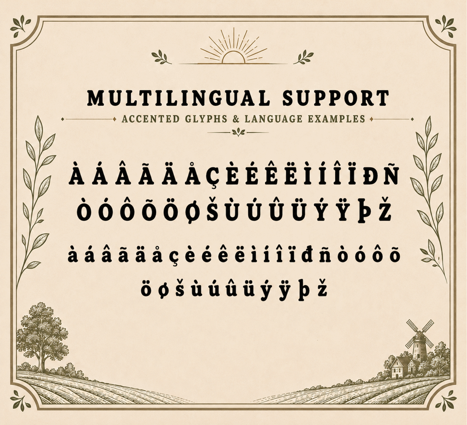 Sunny Acres – Modern Bold Serif Font — image 5