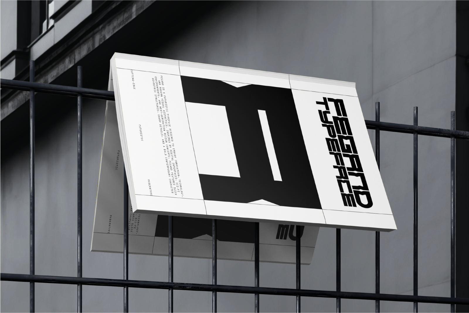 Fegand - Futuristic Display Font — image 5