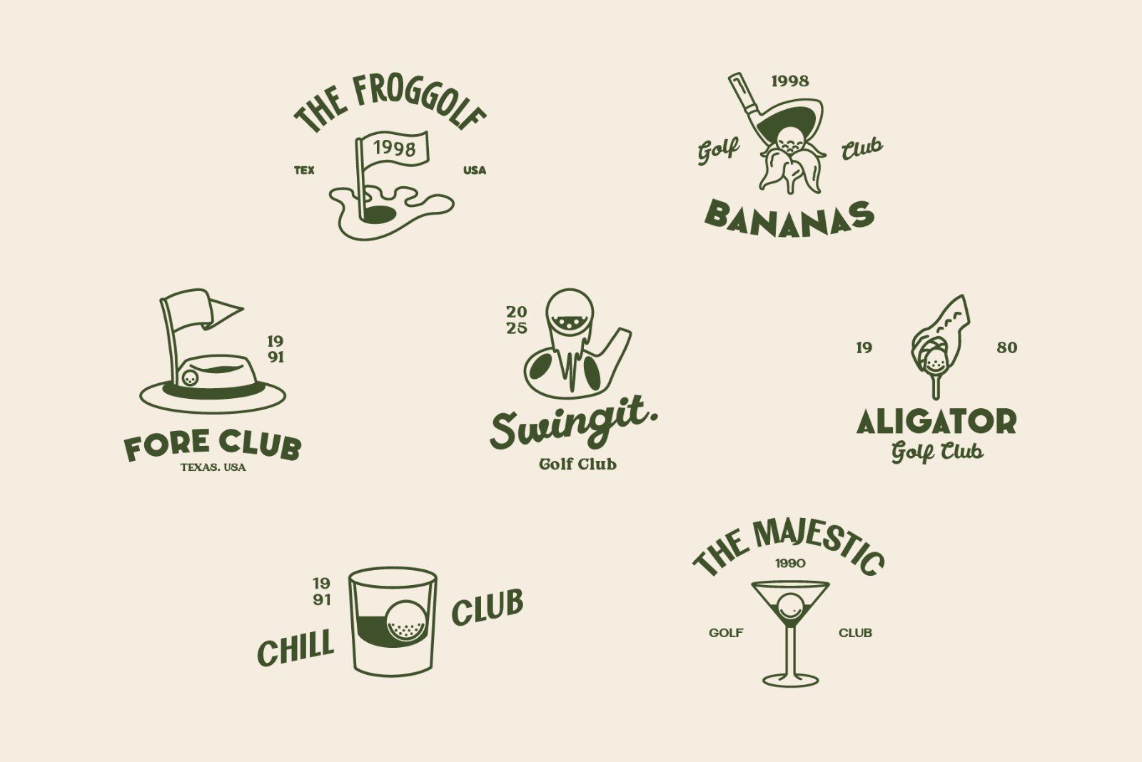 Golf Mascot Illustration Pack — image 5