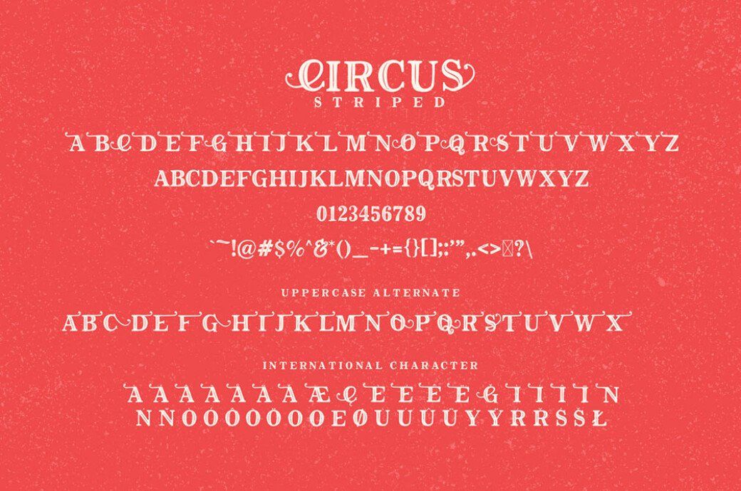 The Circus Display Font