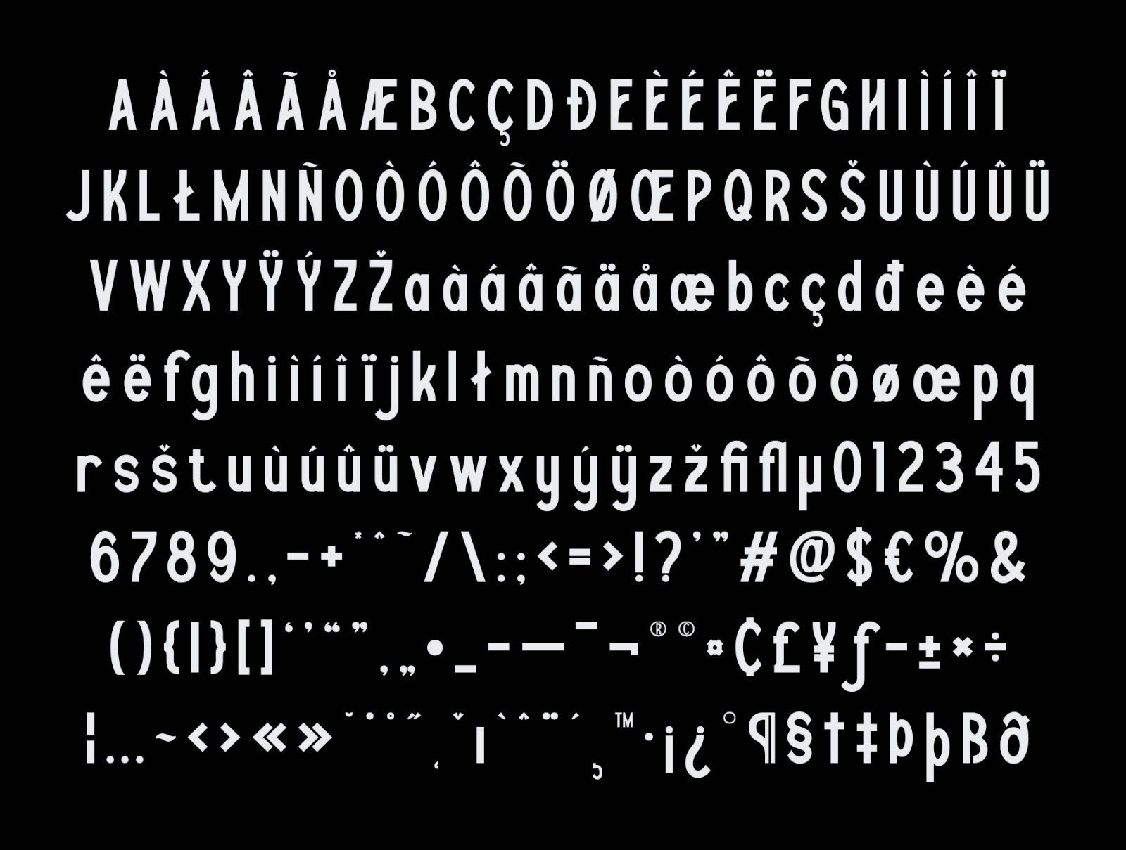 Condensed Font Family Malbeth | 7 Modern Sans Serif Weights — image 6