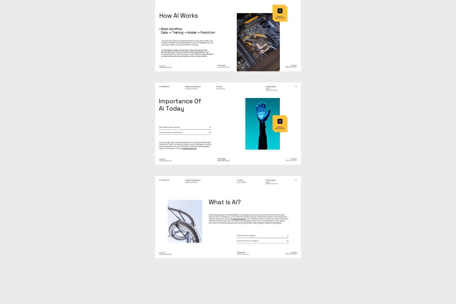 Montena - Brand AI Technology PowerPoint Template — image 3