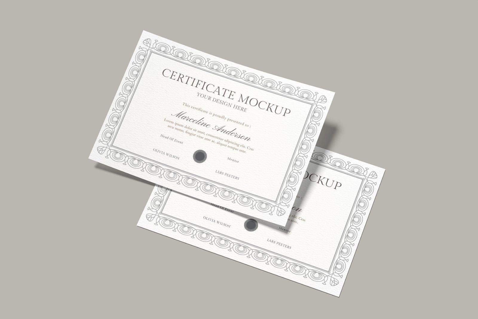 A4 Certificate Mockup — image 6